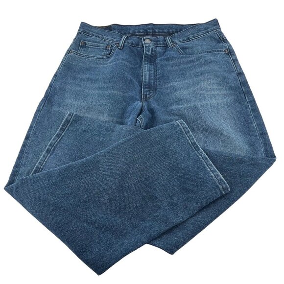 Levis 550 Relaxed Fit Denim Blue Jeans Mens Size 34x30 Red Tab Straight Leg - Picture 1 of 8